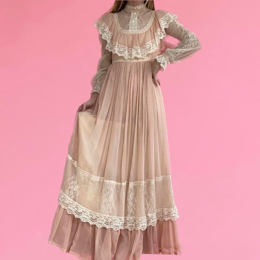 1970s Gunne Sax Prairie Dress - image 1